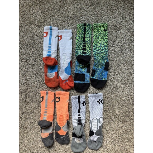 Nike Other - Kids Nike Elite Crew Socks Lot of 4 Pair Nike Basketball KD Kevin Durant Socks